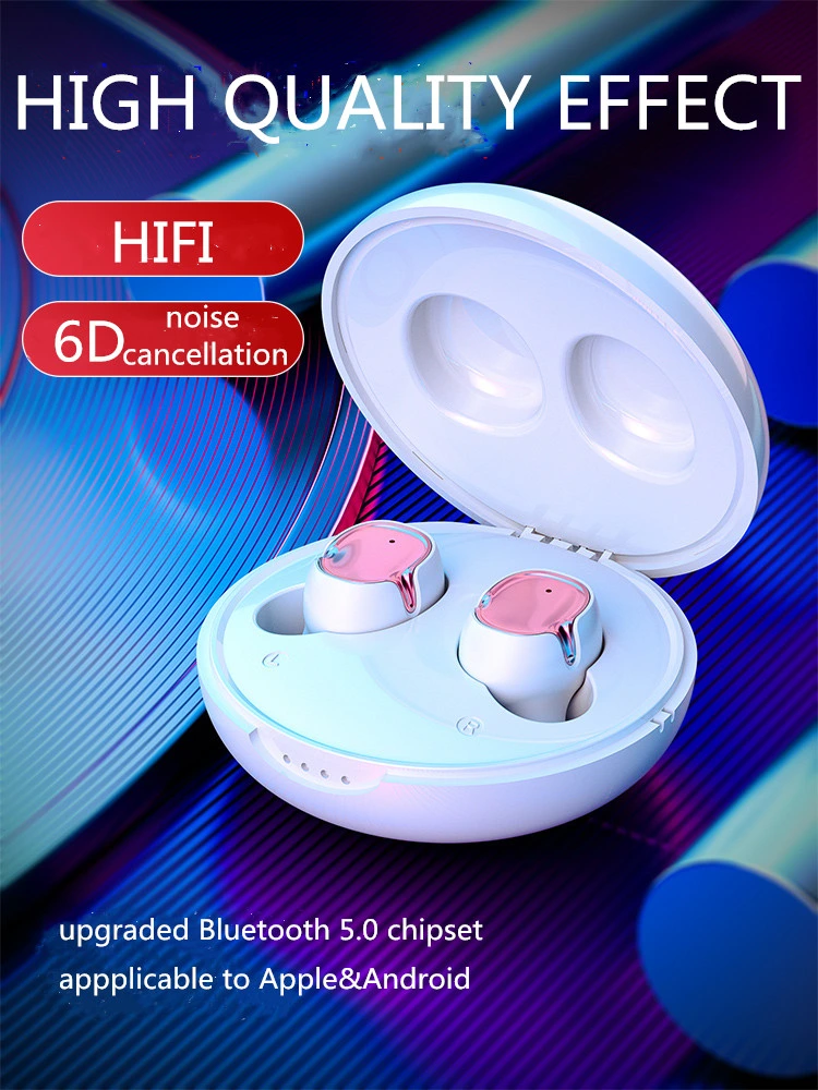 Low-Consuming Wireless Earbuds Stereo Deep Bass Bluetooth Headsets Earphones