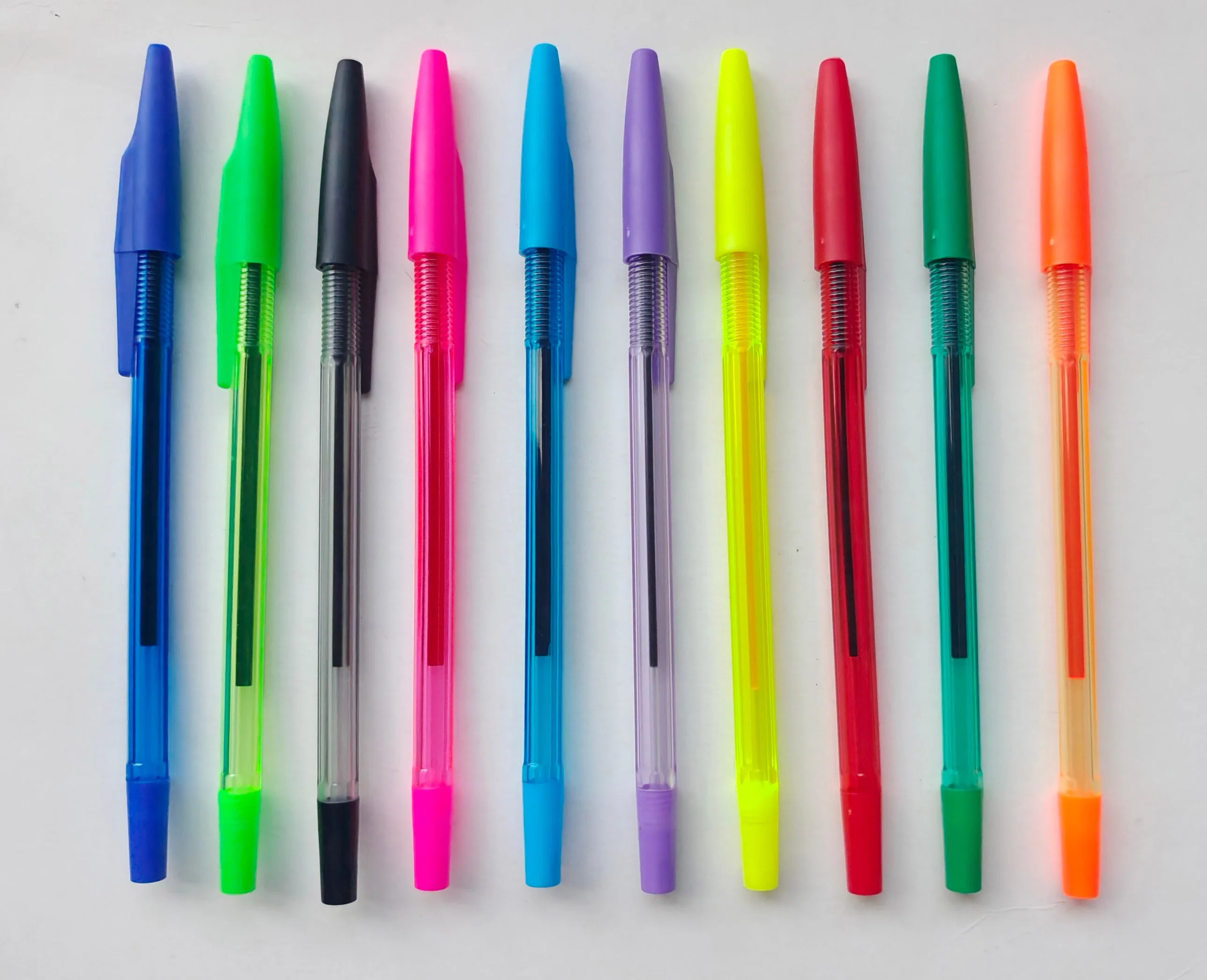 2023 New Cheapest 10PCS Neon Color Ball Pen Mexico Market