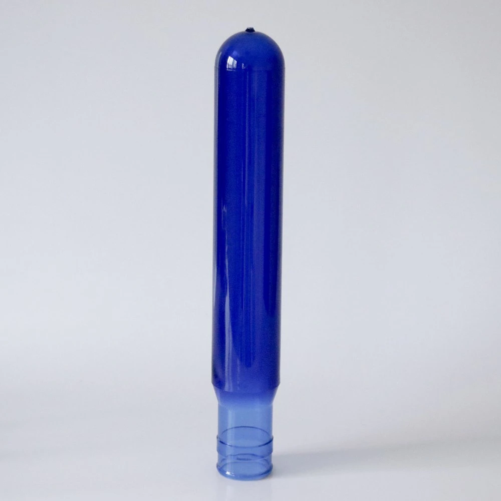 Precio de fábrica 480g/600g/650g/700g/800g de 55mm de tamaño del cuello de preformas de PET azul Jar 189 litros 5 galón de la botella de la cuchara