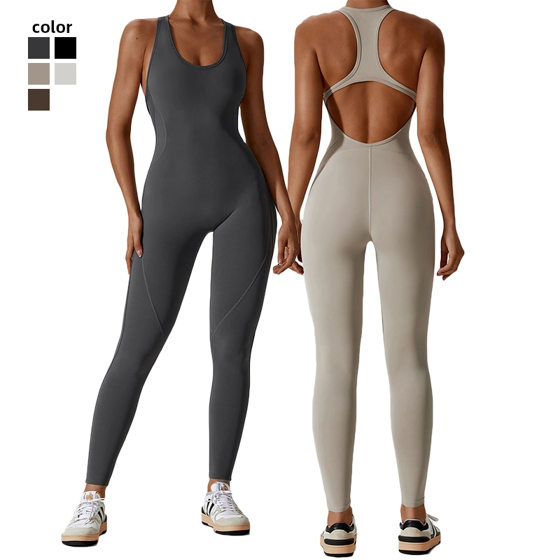 Top Seller Tight One-Piece Yoga Workout Leggings Set Beautiful Back Yoga Clothing for Women Gym Wear