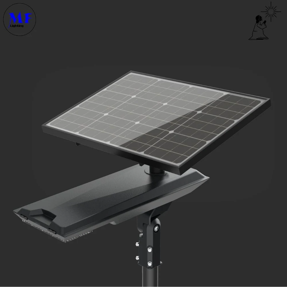 IP66 Waterproof Dustproof LED Solar Street Light with Smart Control Camera High Energy Battery for School University Campuse Hospital Premises Airport Perimeter