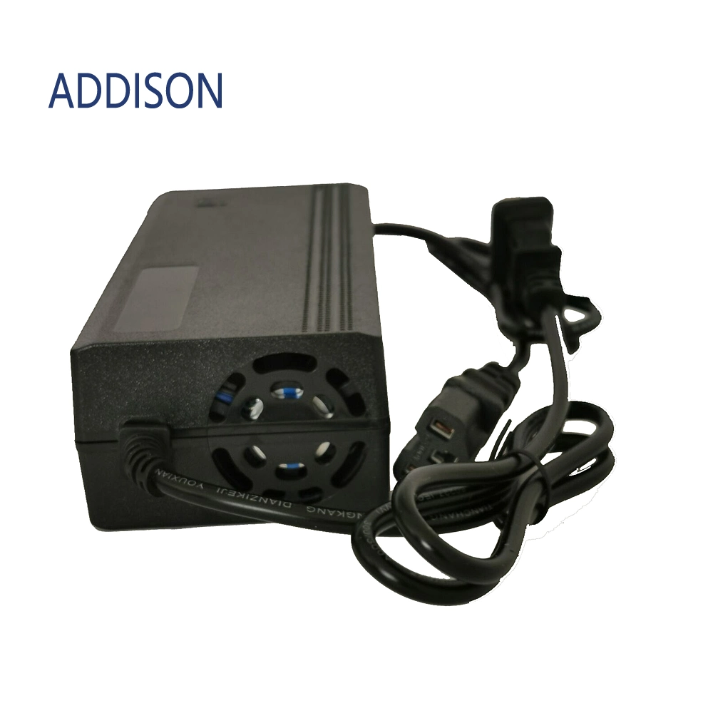 Addison 150W 16s 48V 58.4V 2.5A Plastic LiFePO4 Battery Charger for Electric Ebik Scooter Motor Wheel Chair