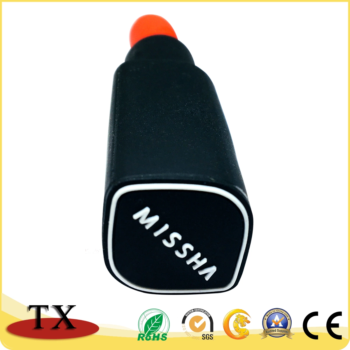 Hot Selling Lipstick Shape PVC USB