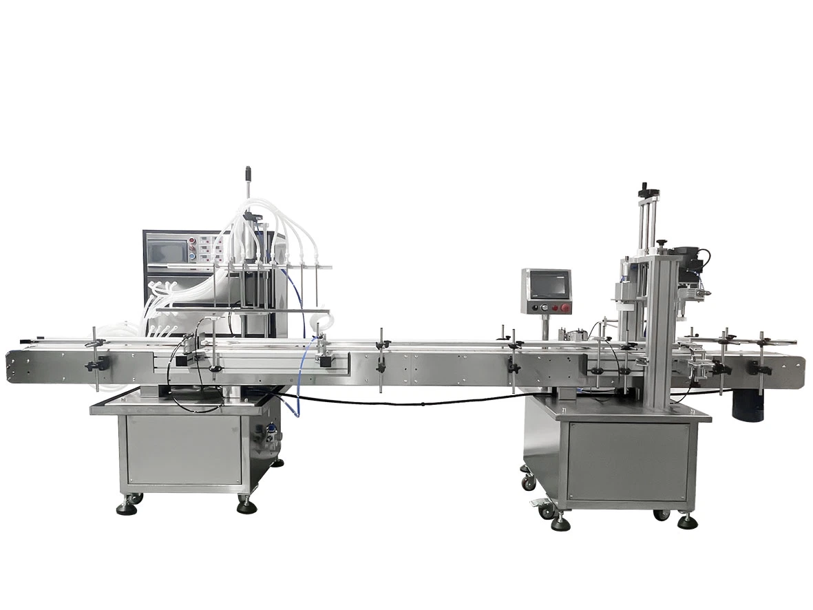 Dovoll Automatic Round Bottle Labeling Capping Coding Filling Machine