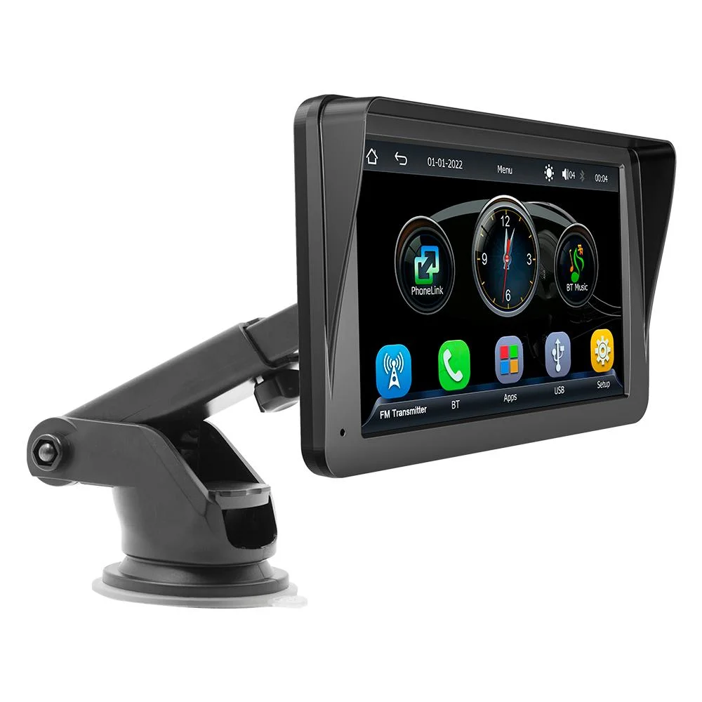 Lecteur multimédia de voiture sans fil universel MP5 7 pouces portable Projection de téléphone Android Auto Apple CarPlay