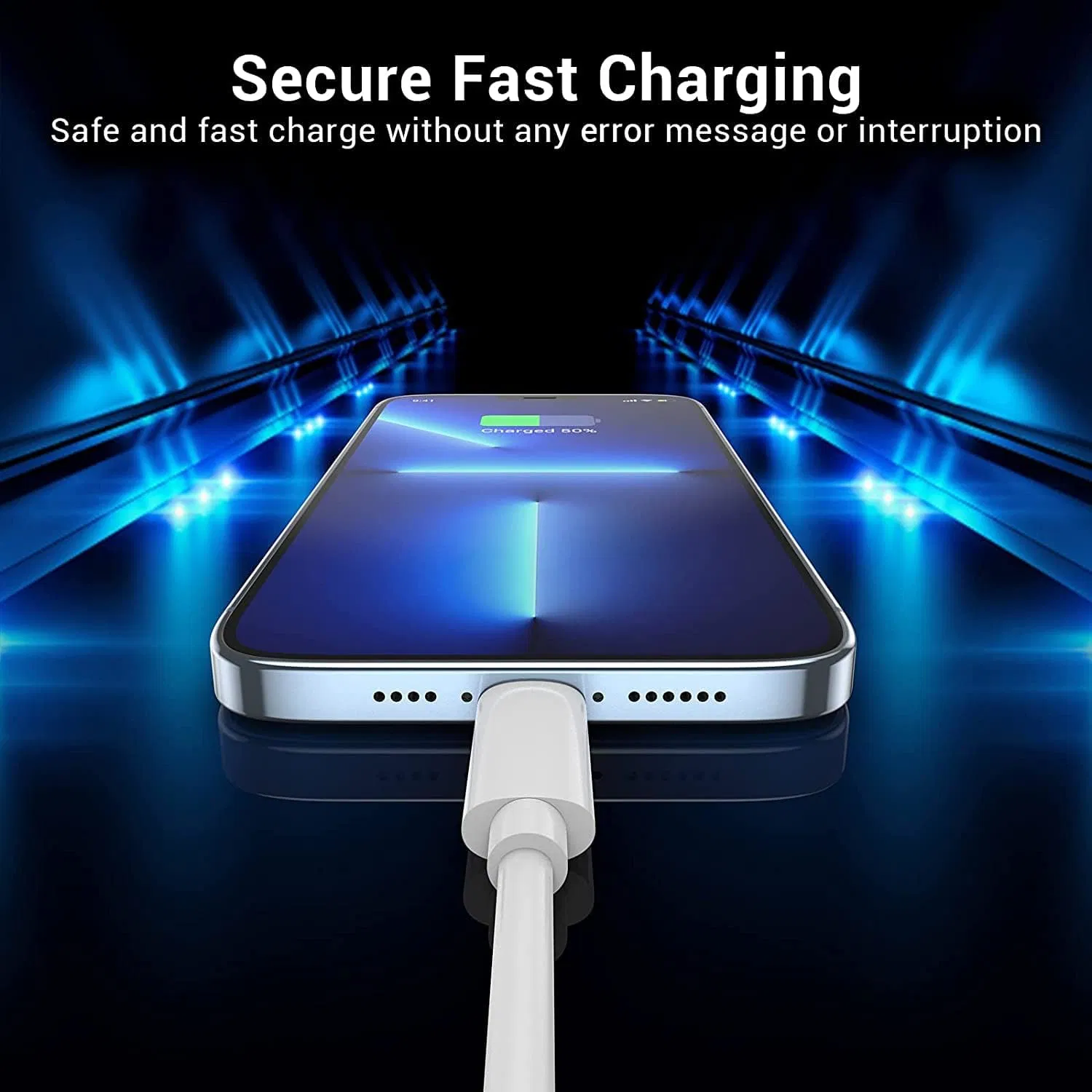 9V 3A 27W Pd Fast Charger iPhone Lightning Cable for iPhone 12 PRO Max