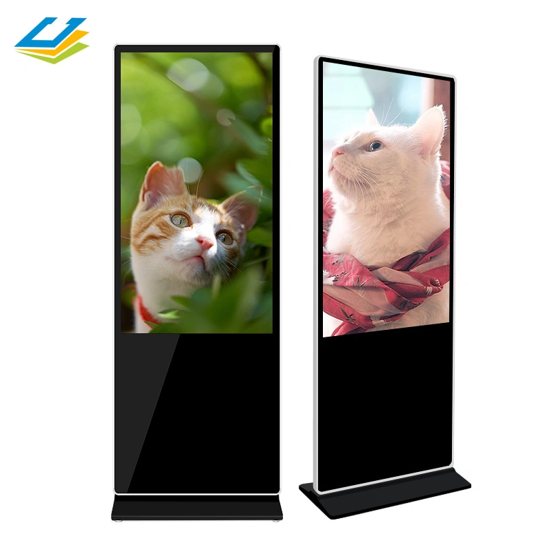 OEM ODM 43, 49, 55 Inch Freestanding Touch Screen Digital Signage Interactive Kiosk with WiFi