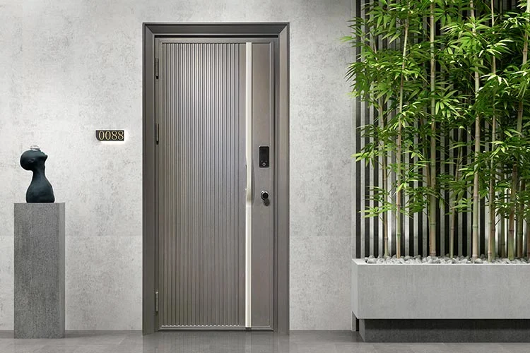 Oppein Guangzhou Factory Double-Layer Steel Security Exterior Doors