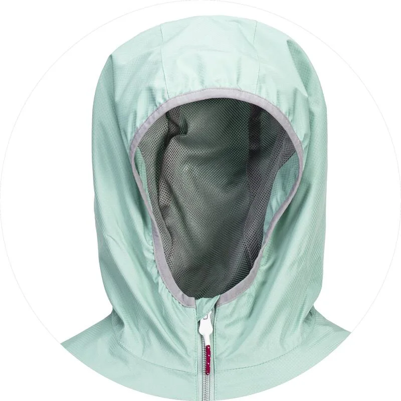 Ropa de Mint Green personalizada para mujer Chaqueta impermeable duradera para exteriores con Capó