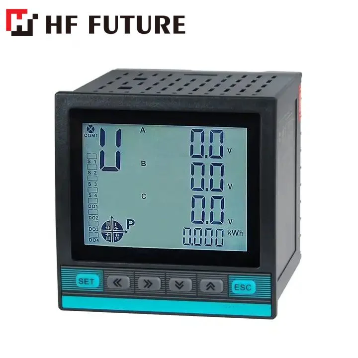 3 Phase Multi-Function Electric LCD Display 3 Phase 4 Wire Digital Power Meter with RS485 Modbus