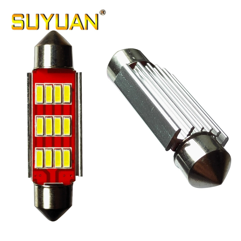 Auto Lighting System LED Bulb Festoon 4014 12SMD 31mm 36mm 39mm 41mm Car C5w Reading Light LED License Plate Lamp