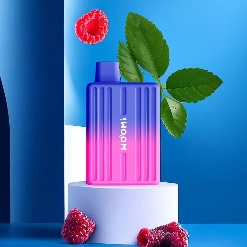 Vente à chaud cerises de fraise parfum framboise bobine en maille Vape jetable Woomi Jupiter 5000 barre de feuille12 ml 2% 5% 0% NIC Ecog Vape stock dans un entrepôt à l'étranger