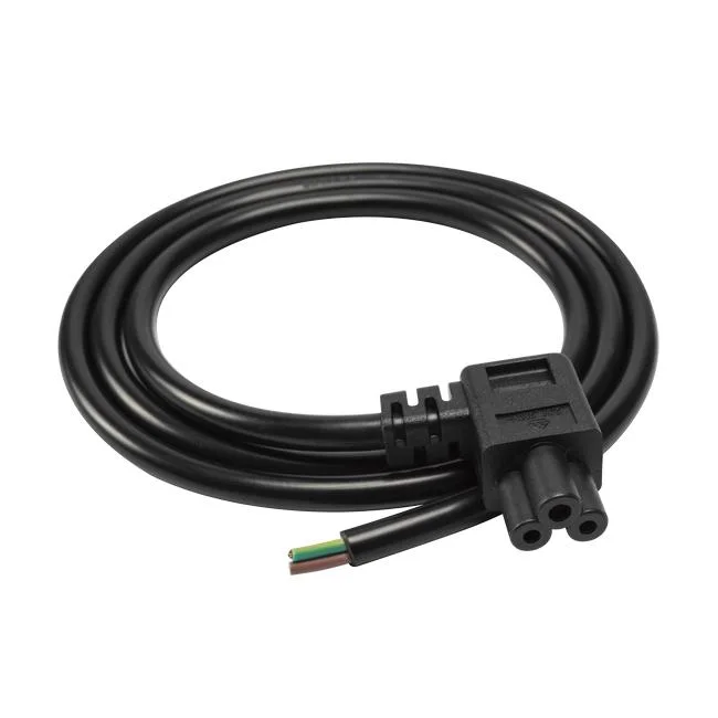 IEC 320 C5 (trébol) a alimentación de extremo de cable abierto