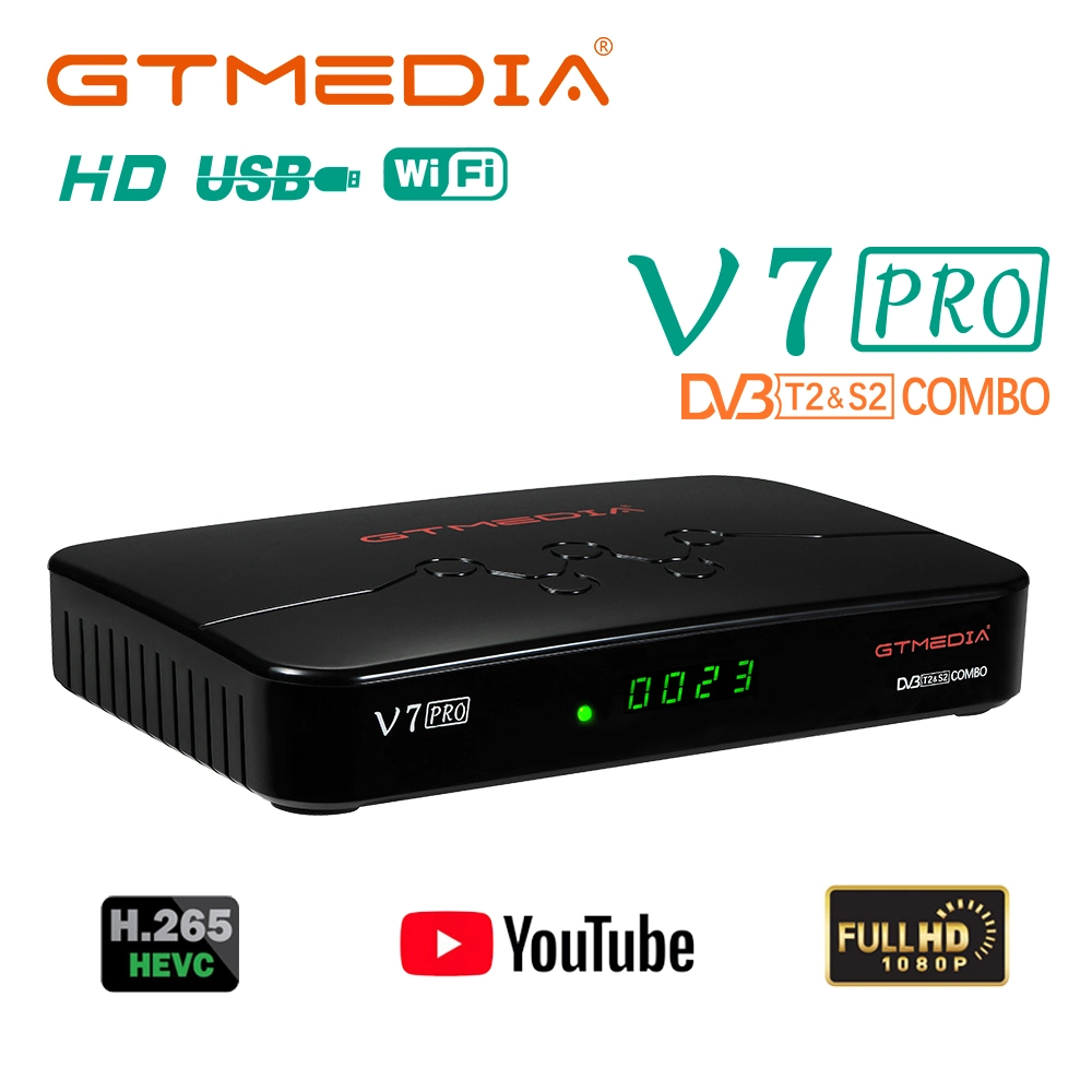 Gtmedia V7 PRO DVB S2X T2 цифрового телевидения спутникового ресивера