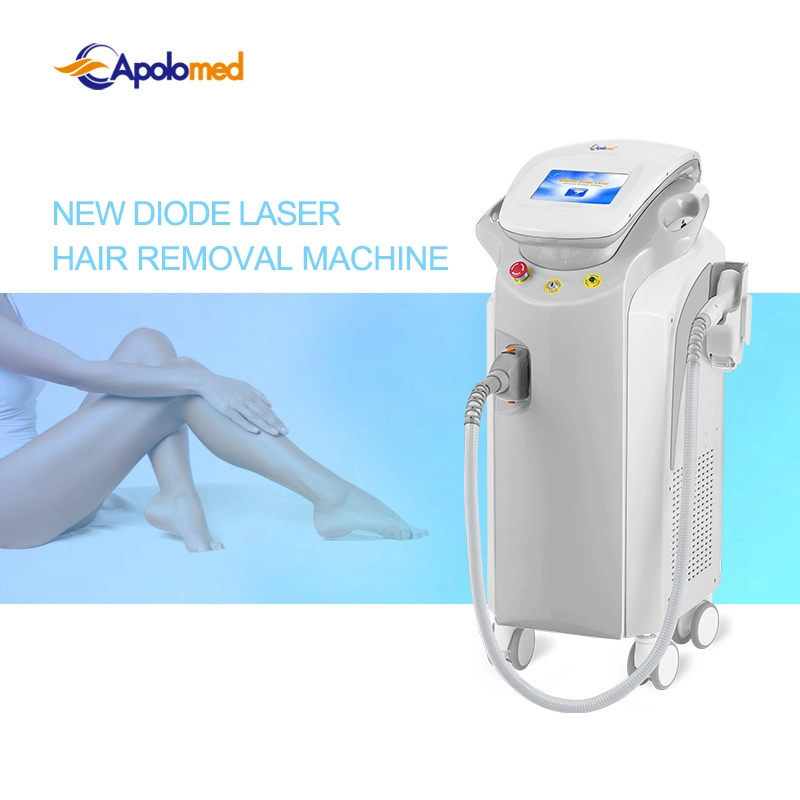 Apolomed Vertical 808nm Machine Beauty Equipment Hair Removal Diode Laser