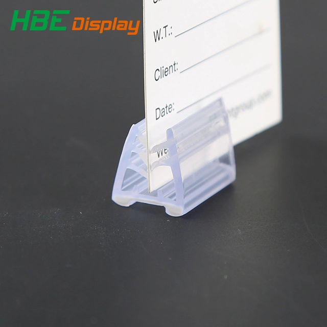 Hot Selling PVC Material Plastic Label Holder for Price Card Display