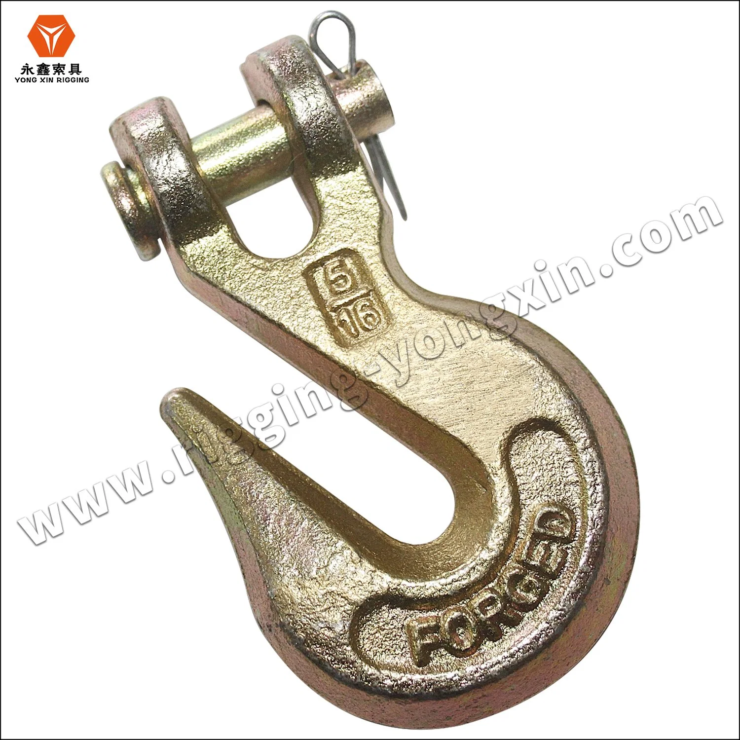 High Test Lifting Us Type A323 Alloy Steel Zinc Plated Galvanized Drop Forged Lift Eye Grab Hooks for Crane