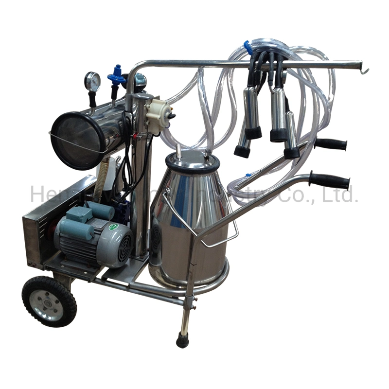 Electric and Gasoline Vacuum Double Cow Milking Machine