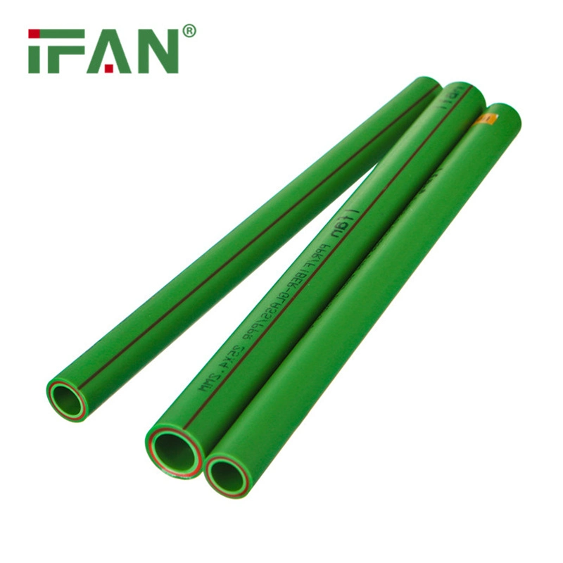 Ifan High Pressure PPR Pipe Green Color Plastic Glass Fiber Pipe