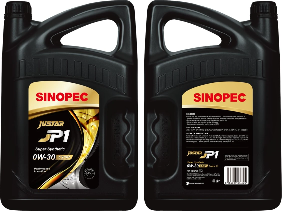  Aceite de motor de gasolina Sinopec de alta calidad SG 