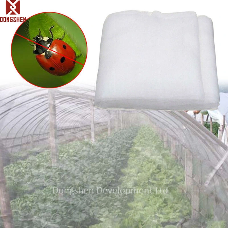 HDPE blanco UV estabilizado de gases de efecto de protección de la comunidad de insectos contra la prueba de tejidos de punto Net para la Agricultura de compensación de los insectos