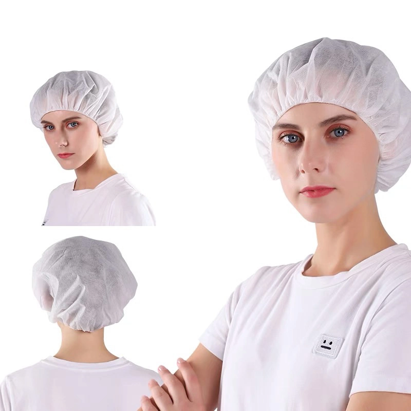 غطاء رأس بوفانت غير منسج تلقائي ودش بلاستيكي PE قابل للاستخدام مرة واحدة ماكينة قبعة