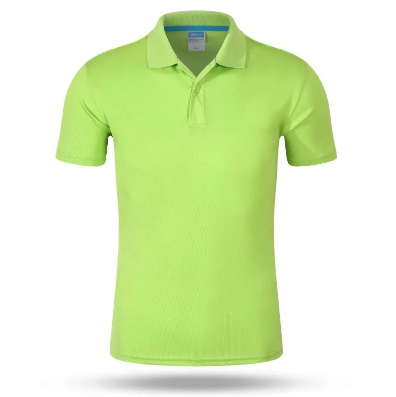 Men's Dry Fit Mesh 2 Buttons Style Cheap Polo Shirts for Advertising Promotion Polo Shirt with Custom Printed Logo