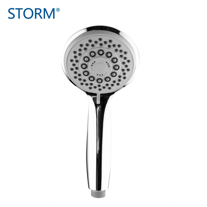 Chromed Plastic Shower Head 5 Functions Spray Self-Cleaning High quality/High cost performance  Hand Shower