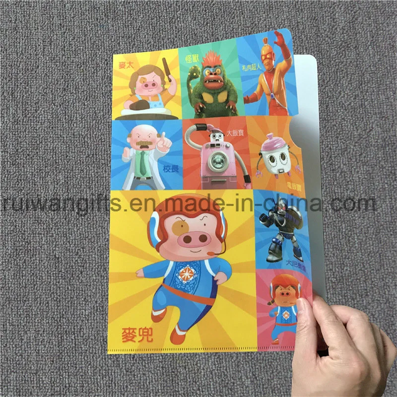 A4 Hard Plastic PP 3D Printed Document File Folders for Promotional Document Holders