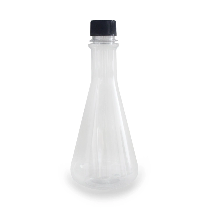 Sample Customization Juice Bottles Packaging 475ml Cone Shape Empty Pet Clear Plastic Juice Bottles for Sale