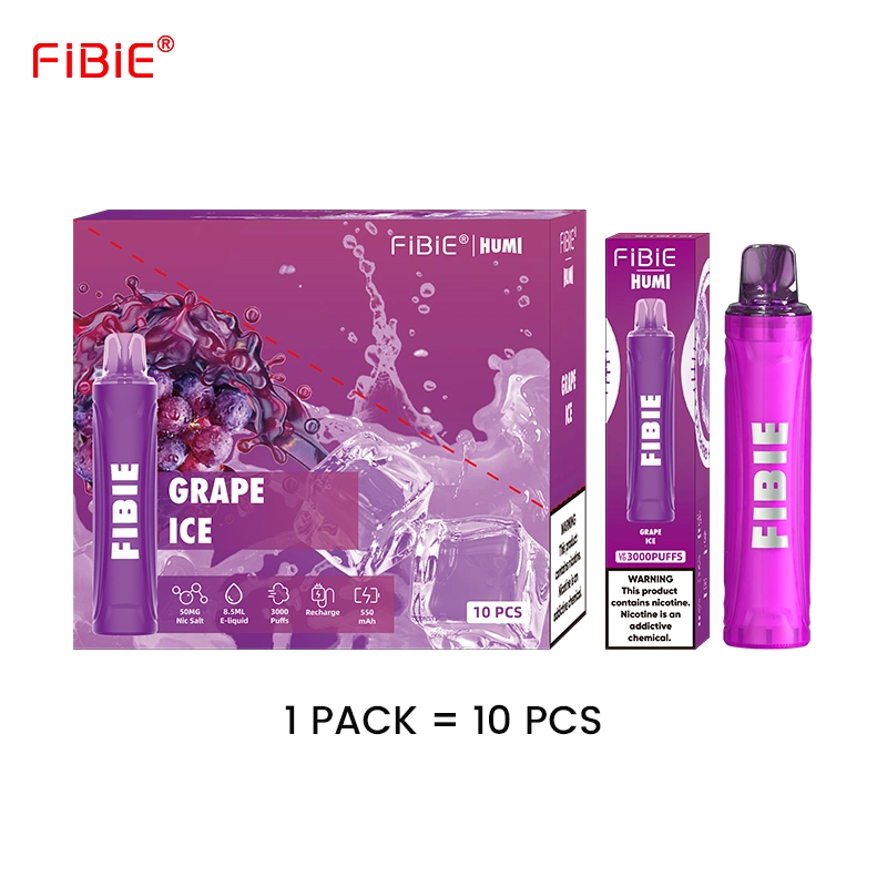 EBay Amazon Compras en línea Mech Coil 10ml 10 sabores Fibie Humi 3000 Puffs Shenzhen E Cigarette