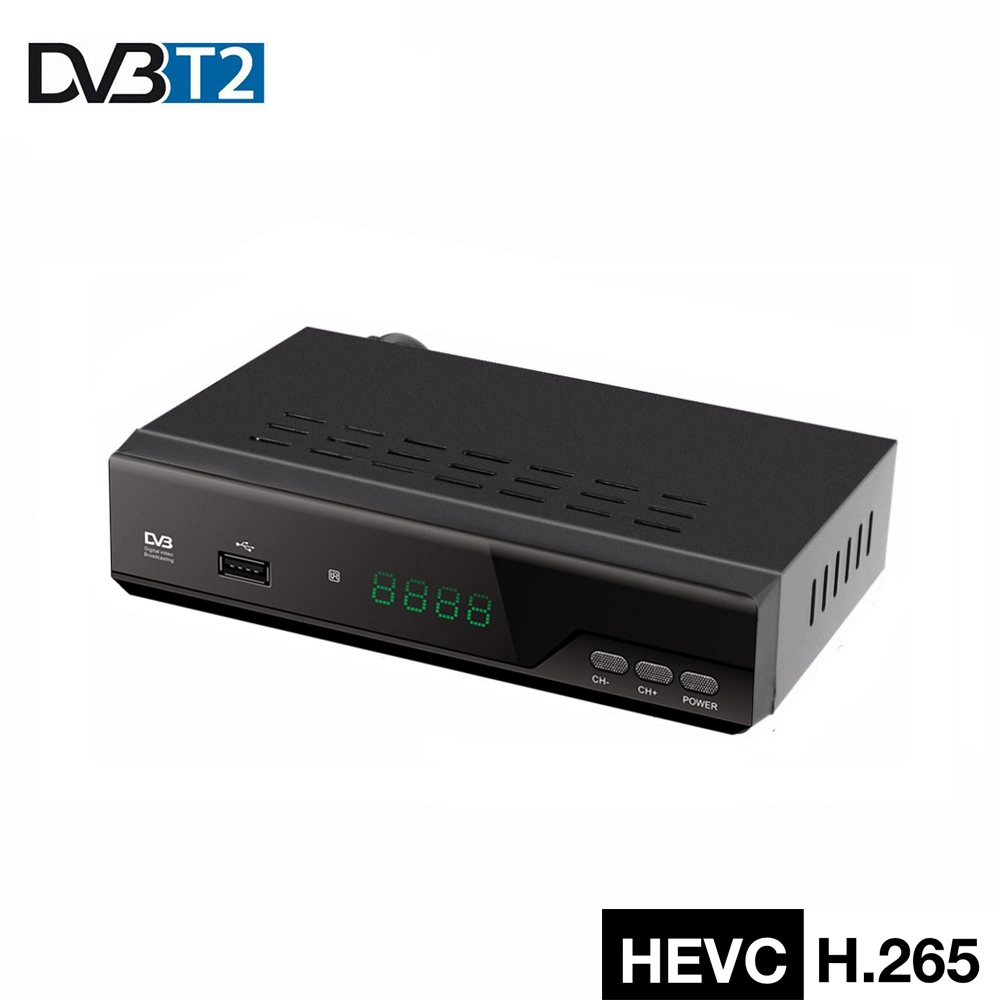 Junuo Full HD Digital TV Receiver Metal Housing H. 265 DVB T2 Decoder