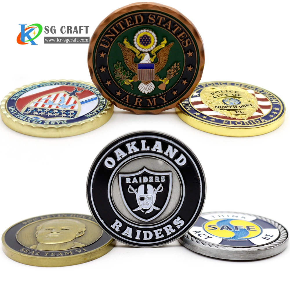 Professional Custom Promotional Gift 3D Logo Zinc Alloy Souvenir Gold Metal Challenge Coin Silver Antique Marine Corps Military Award Commemorative Token Coins