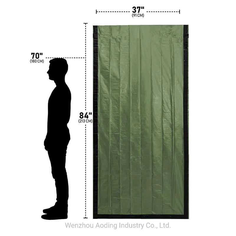 Outdoor Camping Adventure Emergency Blanket Disposable Aluminum Film Survival Tent Insulation Raincoat Sleeping Bag