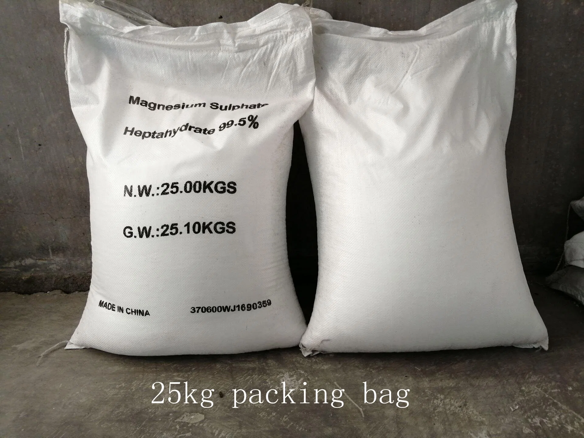 El 99% Heptahydrate Sulfato de Magnesio El magnesio se utiliza como fertilizante en la agricultura CAS 10034-99-8
