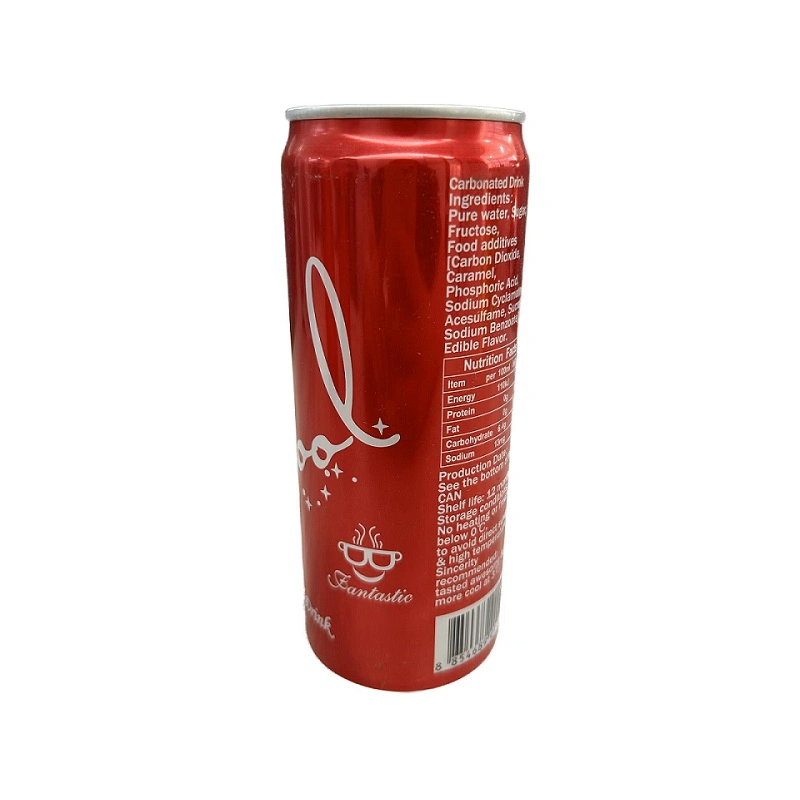 Cola Flavor Customization Aluminum Can Pack Energy Soda Drink