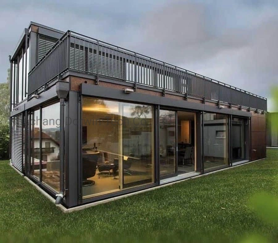 2-Story Modern Eco-Friendly Recycled Modular Villa House Shipping Container Home