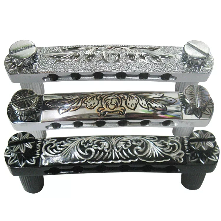 Custom Engraved Pattern Tune-O-Matic Electric Guitar Bridge