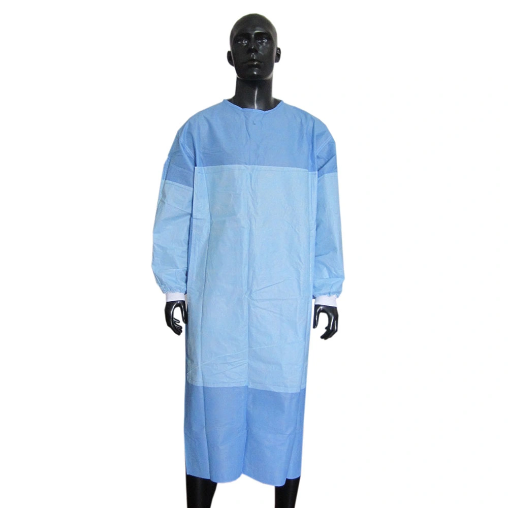Medical Eo-Sterilized or Not Isolation Gown/Surgical Gown Free Size