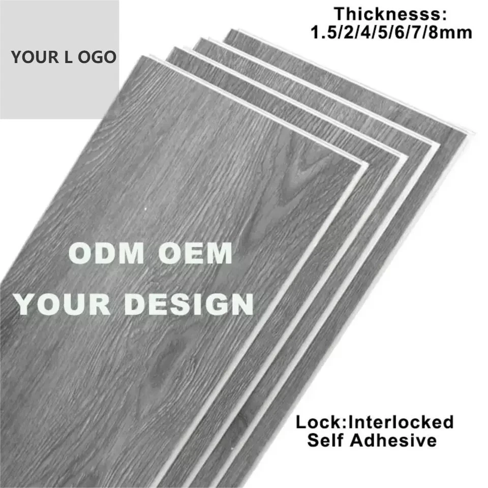 Wood Design PVC Stone Texture Plastic Floor Ceramic Spc Flooring Luxury Vinyl Click Lock with 0.3mm Wear Layer Flooring