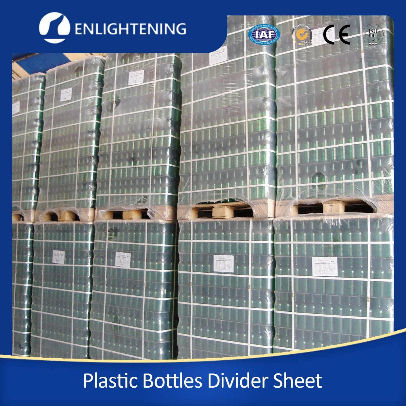 Fluted Corrugated Plastic PP Bottles Packing Layer Pads Use for Brewery Bottle Storage Beer Transportation