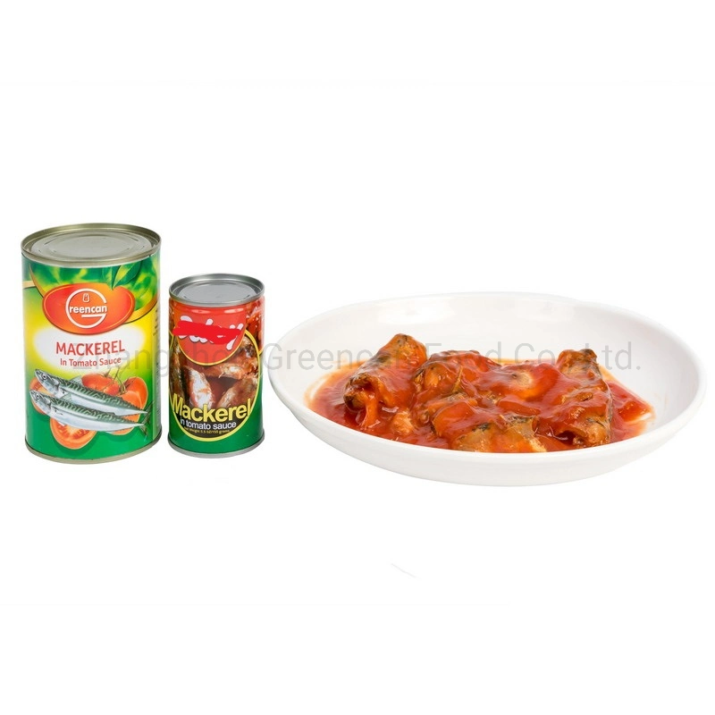 China Fresh Seafood Canned Mackerel Fish in Tomato Sauce