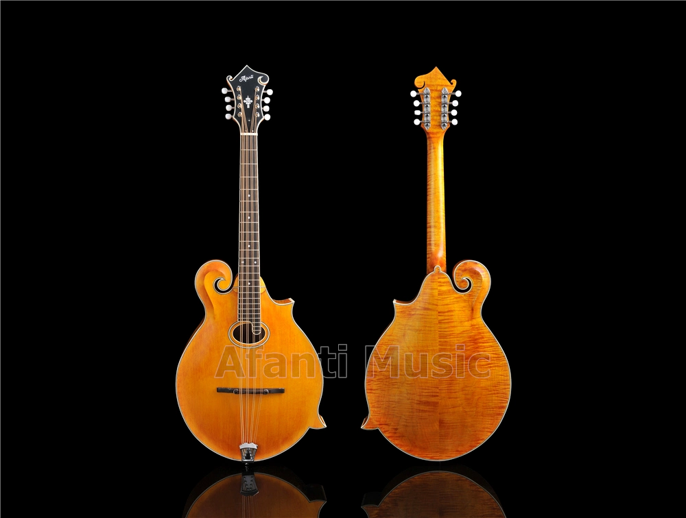Afanti Solid Spruce Top / Solid Flamed Maple Mandocello