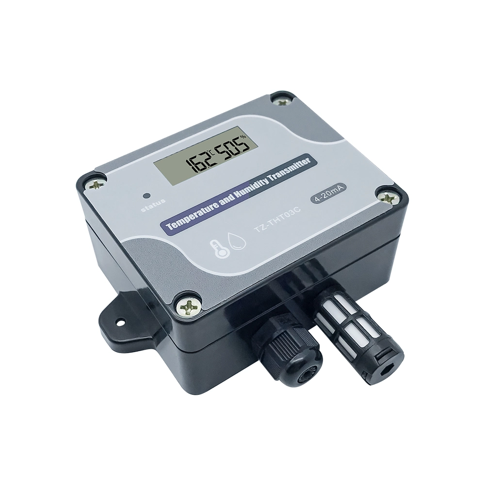 Montado na parede RS485 Modbus RTU a temperatura e humidade emissor de gases com efeito de