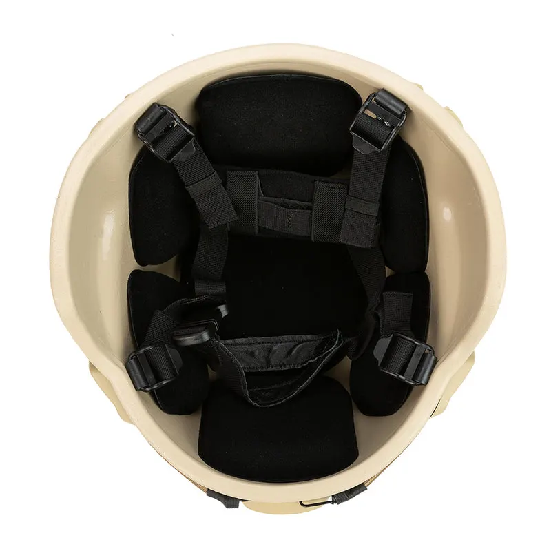 Montaje para exteriores de NVG táctico y raíl lateral para caza balística Casco