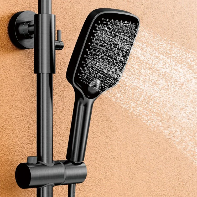 Sanipro New Design Luxus Wand montiert Hochdruck-Niederschlagsystem Duschkopf mit Handspray, Badezimmer Dusche Wasserhahn Set