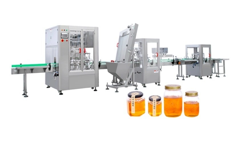 Automatic Oil Tomato Sauce Yogurt Syrup Filling Capping Labeling Bottle Packing Machine