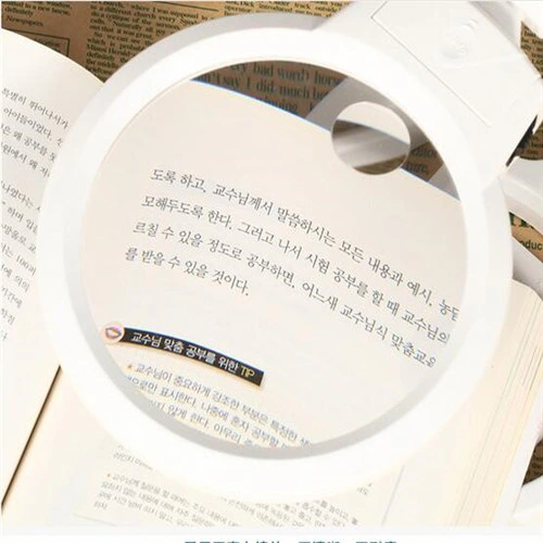 Portable Folding LED Desktop Magnifier Lamp/Lens/Loupe with Light (EGS-3B-4A)