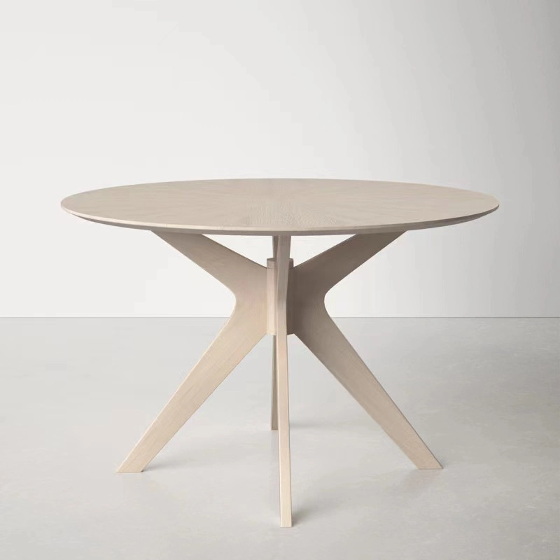 Новый Приезд Nordic Dining Table Мебель Solid Ash Wood Round Обеденный стол для столовой