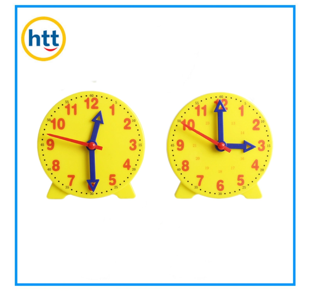 Plastic Teacher Clock Toys, School Supply, Learning Toys